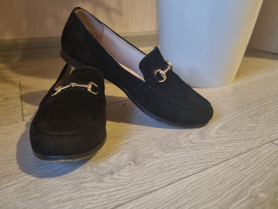 Лоферы. Натуральная замша.