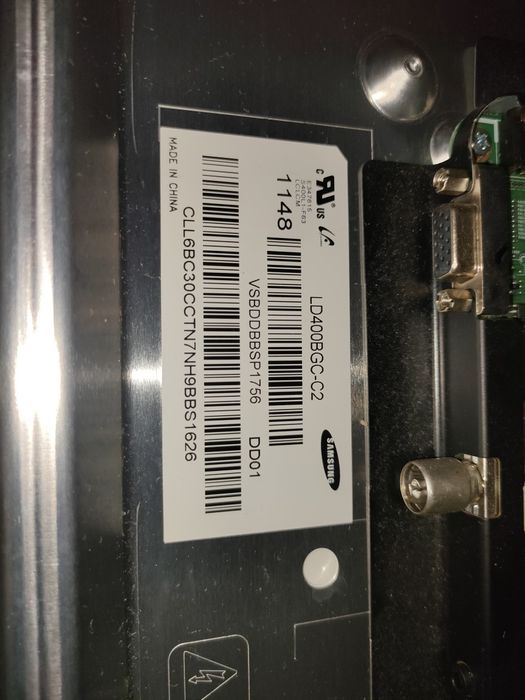 Telewizor UE40D5500 matryca i podświetlenie