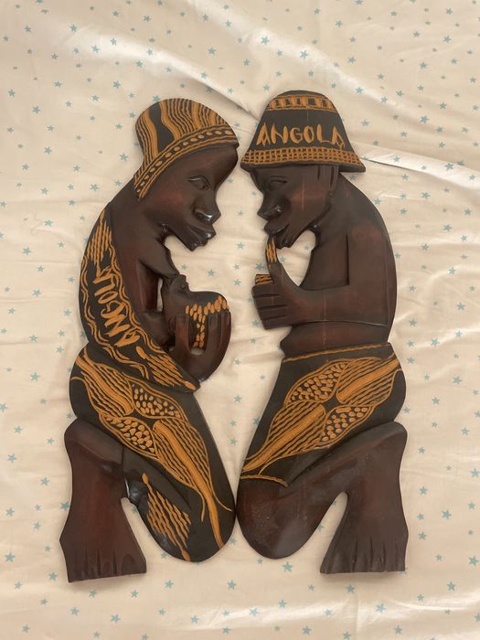 Artesanato angola em pau preto
