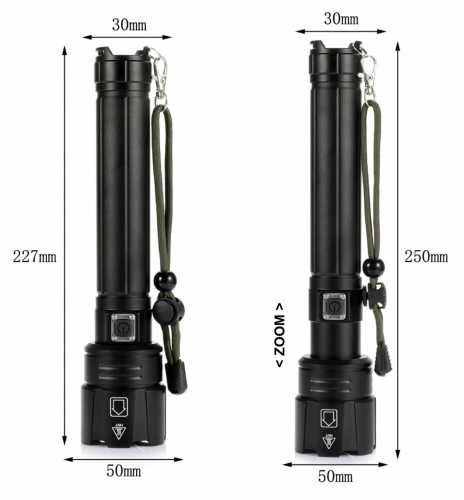 Latarka Led Akumulatorowa Xhp90 10w Najmocniejsza