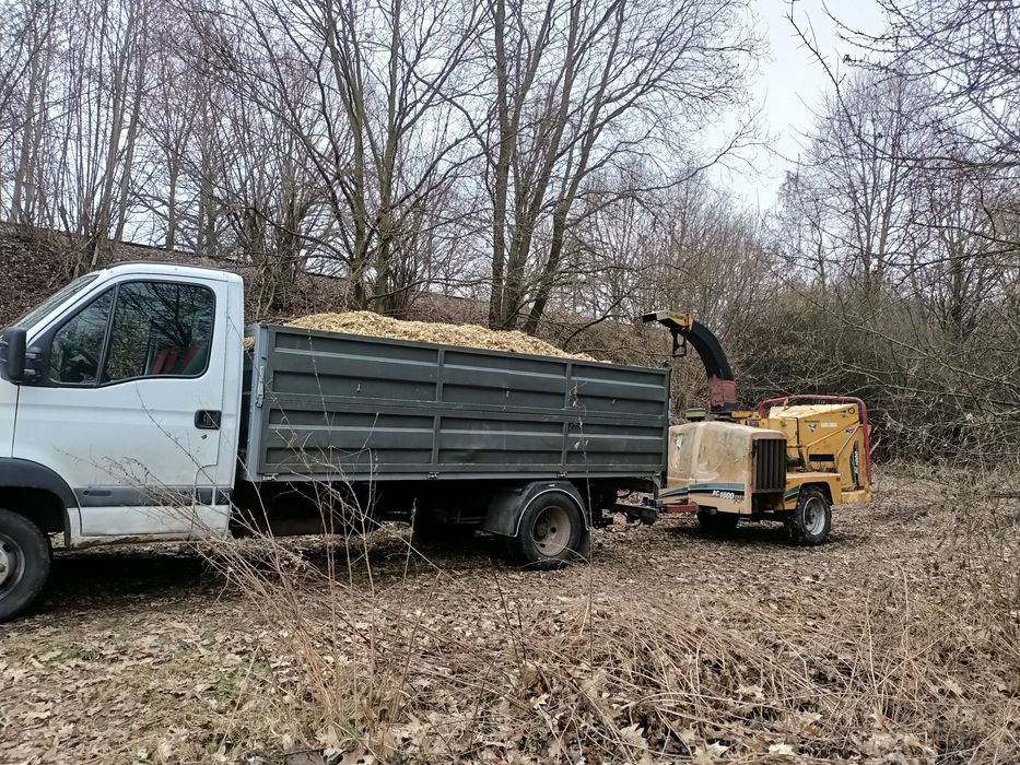 Usługa rębakiem i wycinka drzew