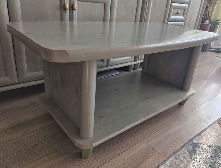 Ława - stolik BRW zielona dosna retro LAW 120