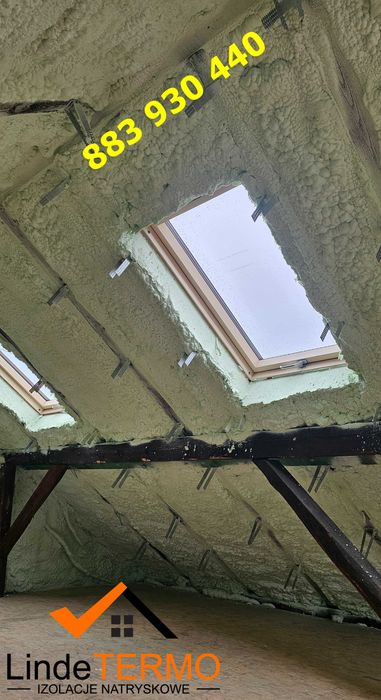 Ocieplanie pianą PUR, izolacje natryskowe, poddasza, pianowanie pianka