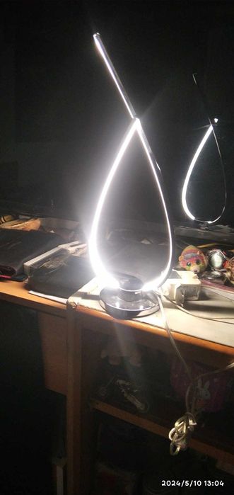 Candeeiro de lâmpada led de luz branca, decorativa, desainhe moderno