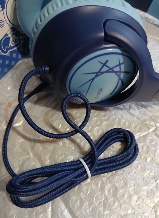 Słuchawki nauszne dla dzieci IClever IC-HS26 niebieskie przewodowe