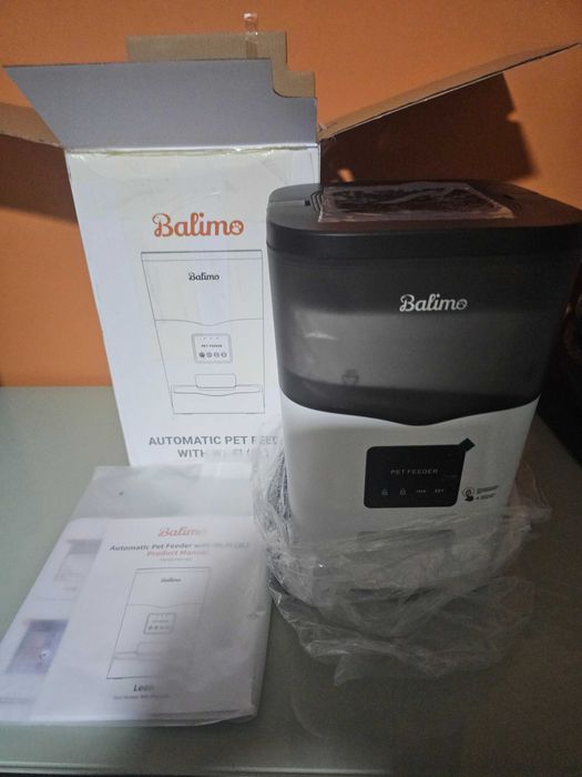 Distribuidor de alimentos Balimo WIFI 3L, preto, para gatos/cães
