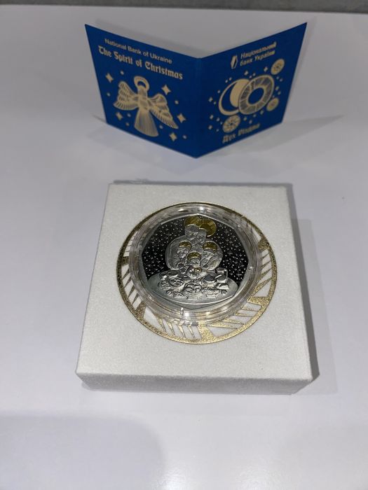 Дух Різдва. Срібна, памʼятна монета.