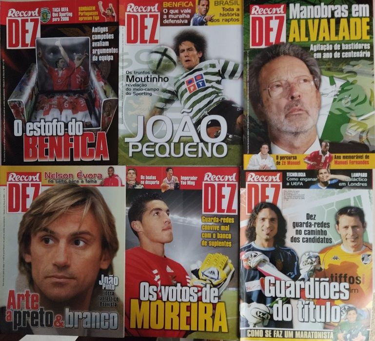 Revistas de futebol 'Record 10'
