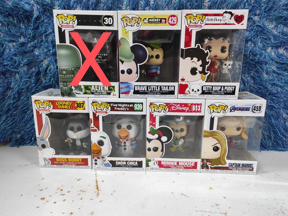 Pop's & Figuras coleção - Marvel / Disney / FNAF / Betty Boop / etc.