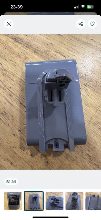 Bateria Dyson DC62 21.6 V 4.8Ah - NOVO