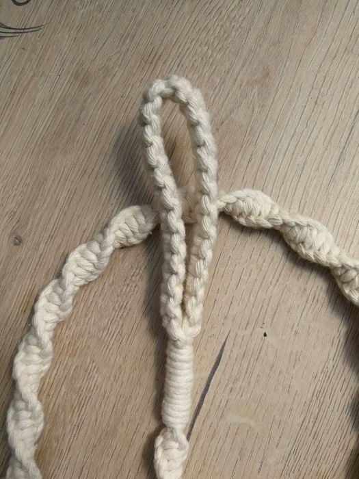 Trela em macramé