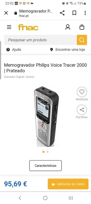 Mini gravador Philips