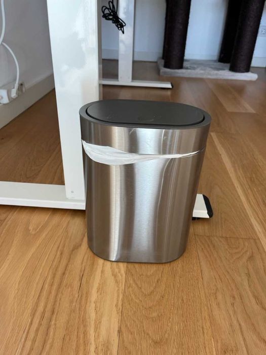 IKEA BROGRUND Stainless Steel Bin with Lid