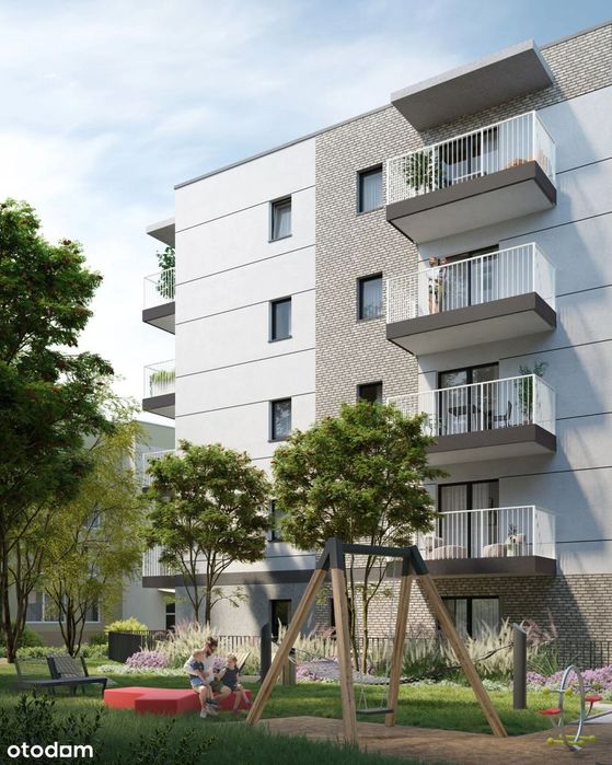 2-pokojowe mieszkanie 44m2 + ogródek Bezpośrednio