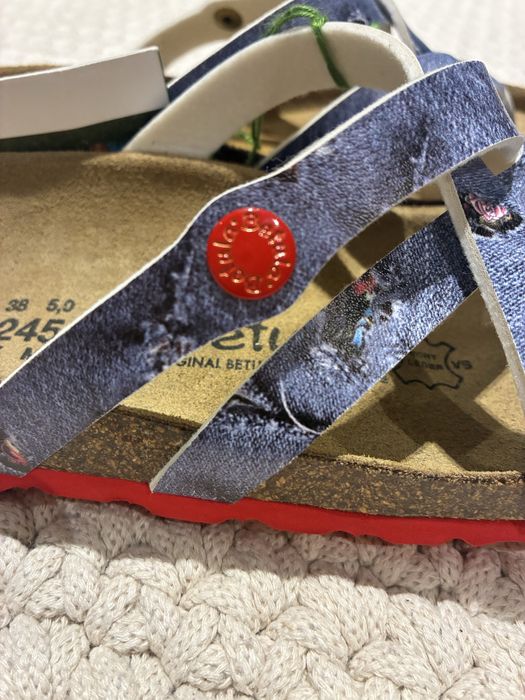 Betula by Birkenstock profilowane klapki japonki