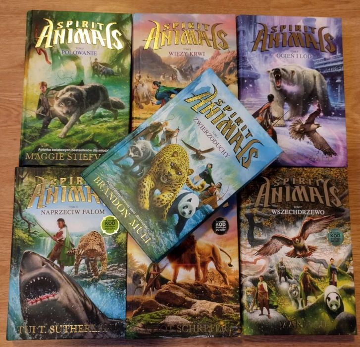 Zestaw 7 Książek z Cyklu "Zwierzoduchy" w Twardych Okładkach