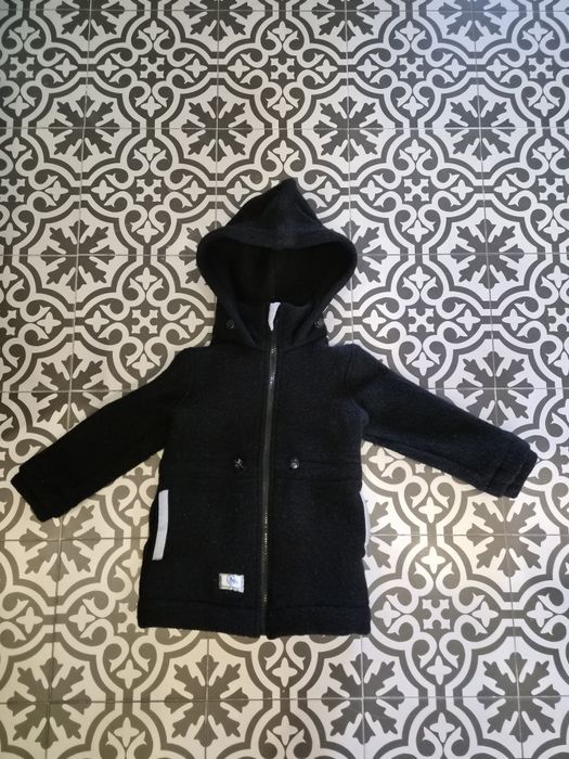 Parka simple wool dziecieca 98 104 czarna