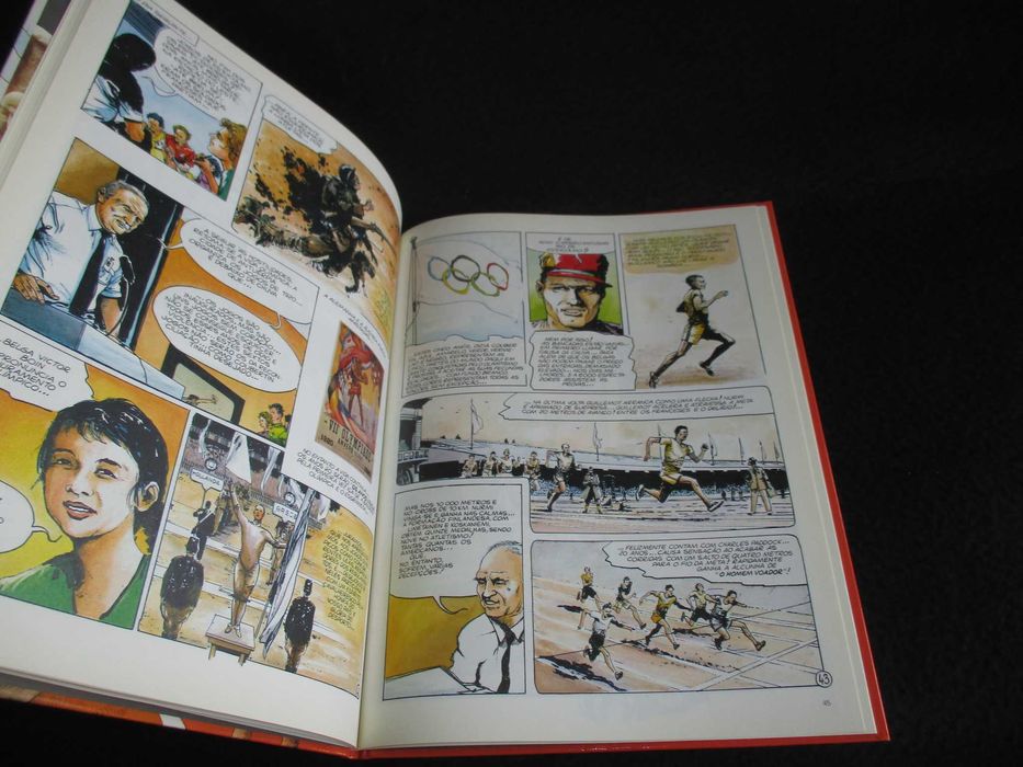 Livro BD A Aventura Olímpica da Antiguidade 1924 Moliterni e T. Roland