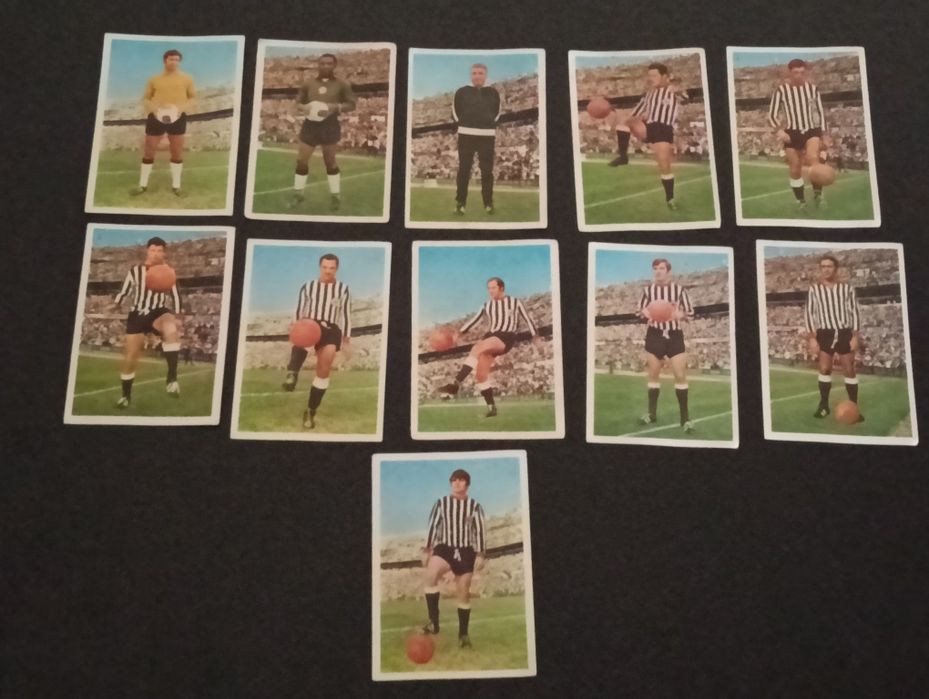 Lote de 11 cromos Varzim S.C.época 1970/71