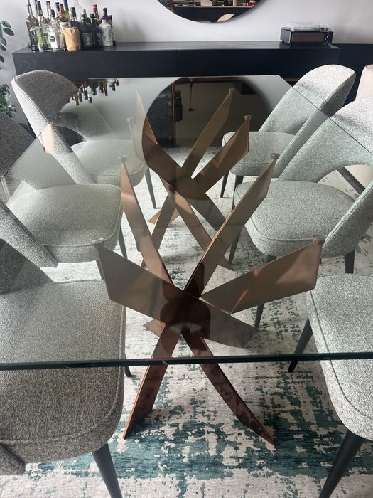 Mesa jantar LasKasas TWISTED Cor bronze