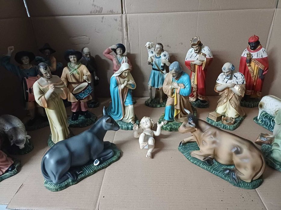 Presépio – Peças de Cerâmica Pintadas à Mão - Fábrica Cicade, Coimbra