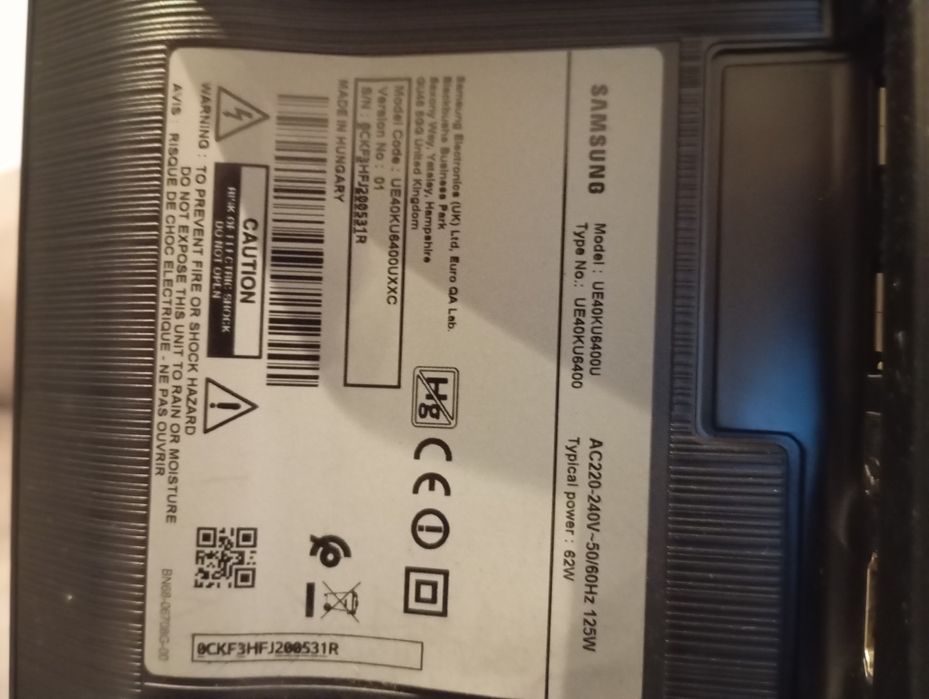 Televisão Samsung 4k 40 polegadas serie 6400