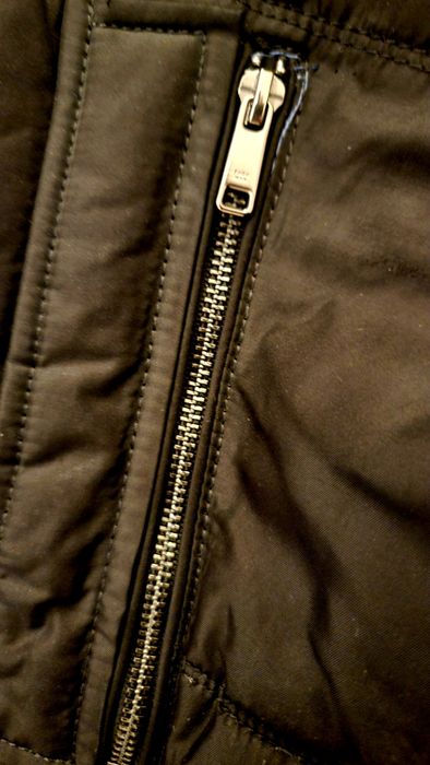 Parka/Casaco de qualidade Zara Man acolchoado com capuz de pêlo