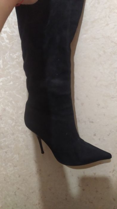 Сапоги натуральная замша 38