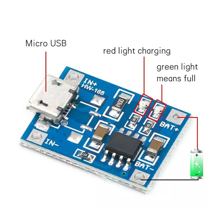 Плата для зарядки акумулятора