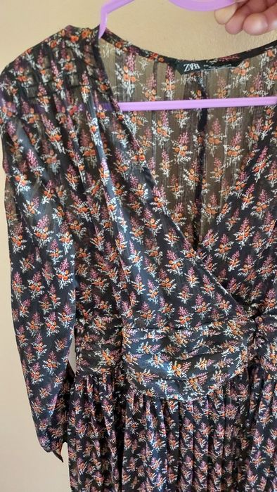 Długa sukienka w kwiatki