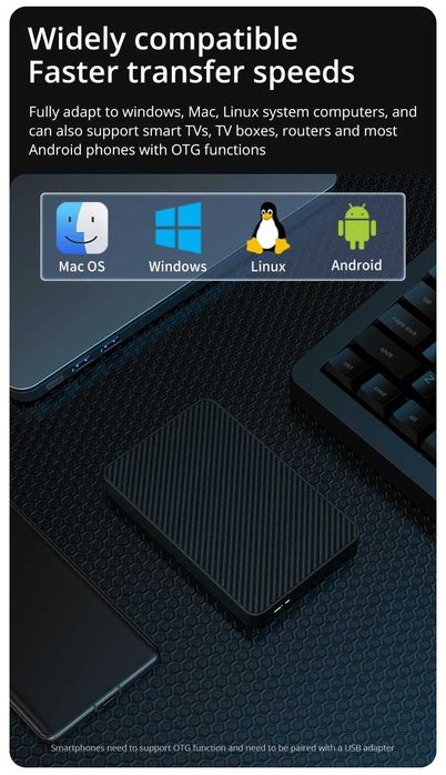 Зовнішній жорсткий диск 500GB UBS 3.0 НОВИЙ!