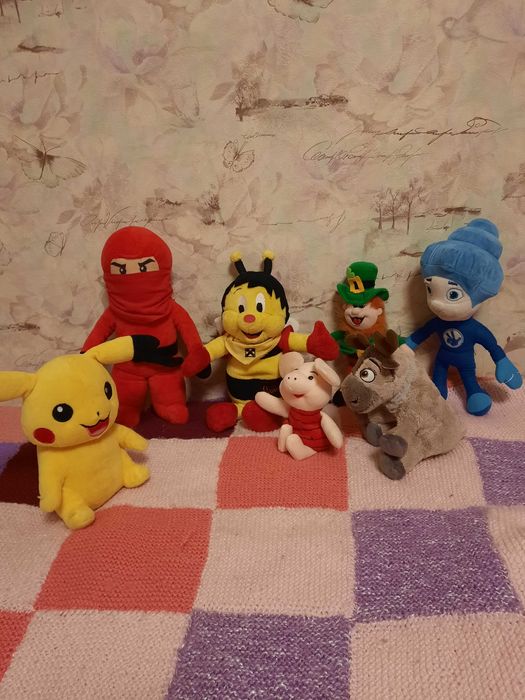 М'яка іграшка ельф фіксіки олень свен пікачу бджілка мая ніндзяго