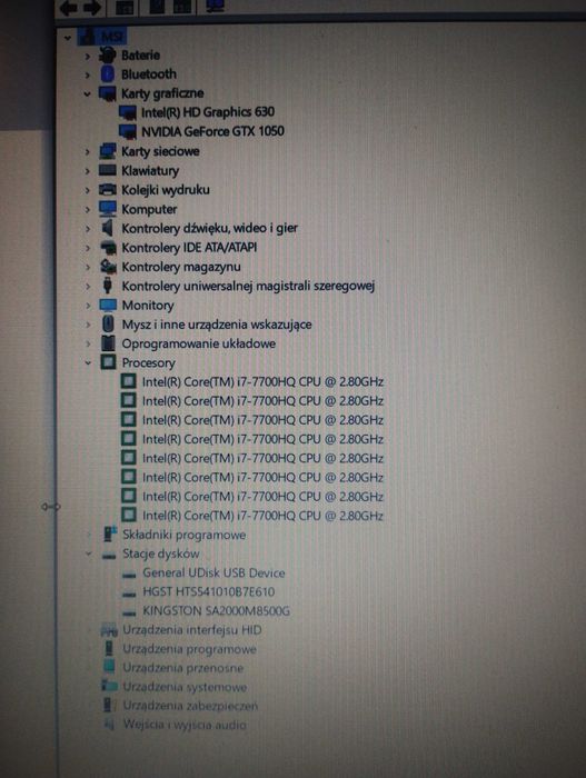 Laptop MSI, stan używany