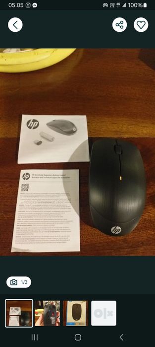Rato hp  wireless X200 para computador novo
