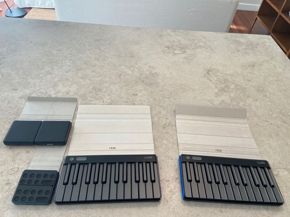 Set de Estúdio Portátil ROLI Completo (Teclados LUMI + Módulos)