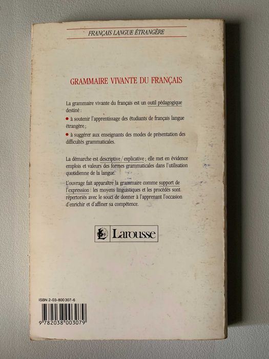 Grammaire Vivante Du Français