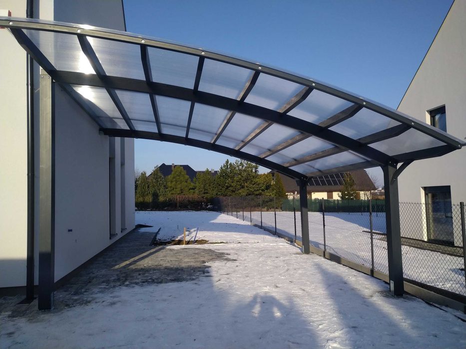 wiata  samochodowa - zadaszenie tarasu MAXI 600/600