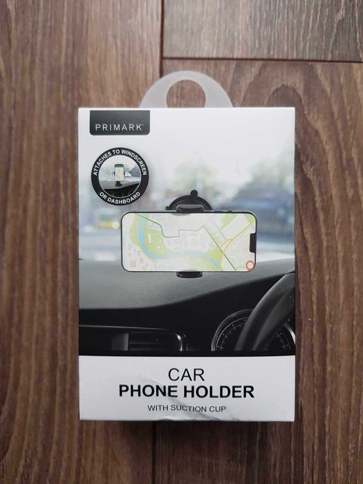 Uchwyt samochodowy na telefon z przyssawką Primark samochodu