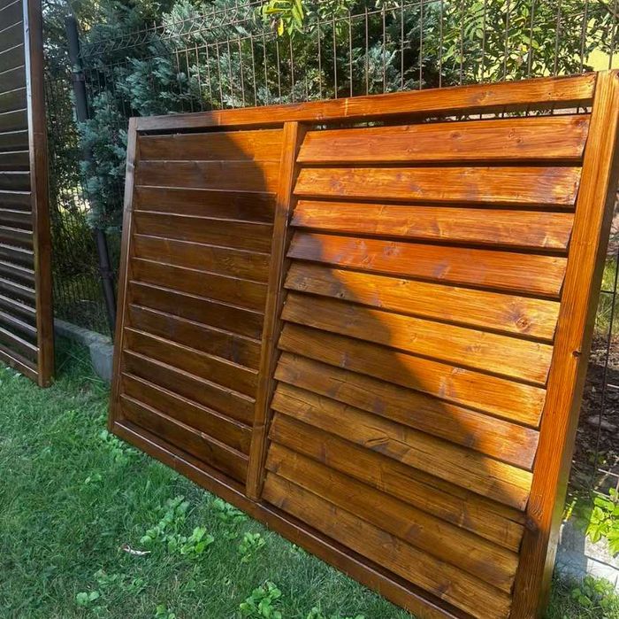 Żaluzje ogrodowe drewniane Shutters – panel na taras