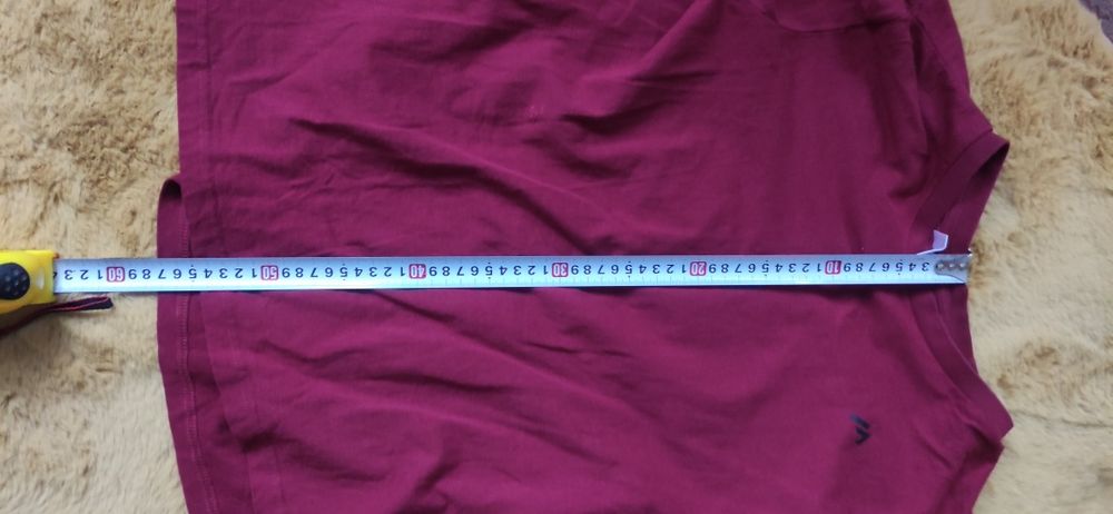 T-shirt męski czerwony rozmiar S używany