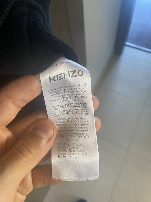 Męska bluza z kapturem KENZO Tiger Cross-Stitch Hoodie – Rozmiar L