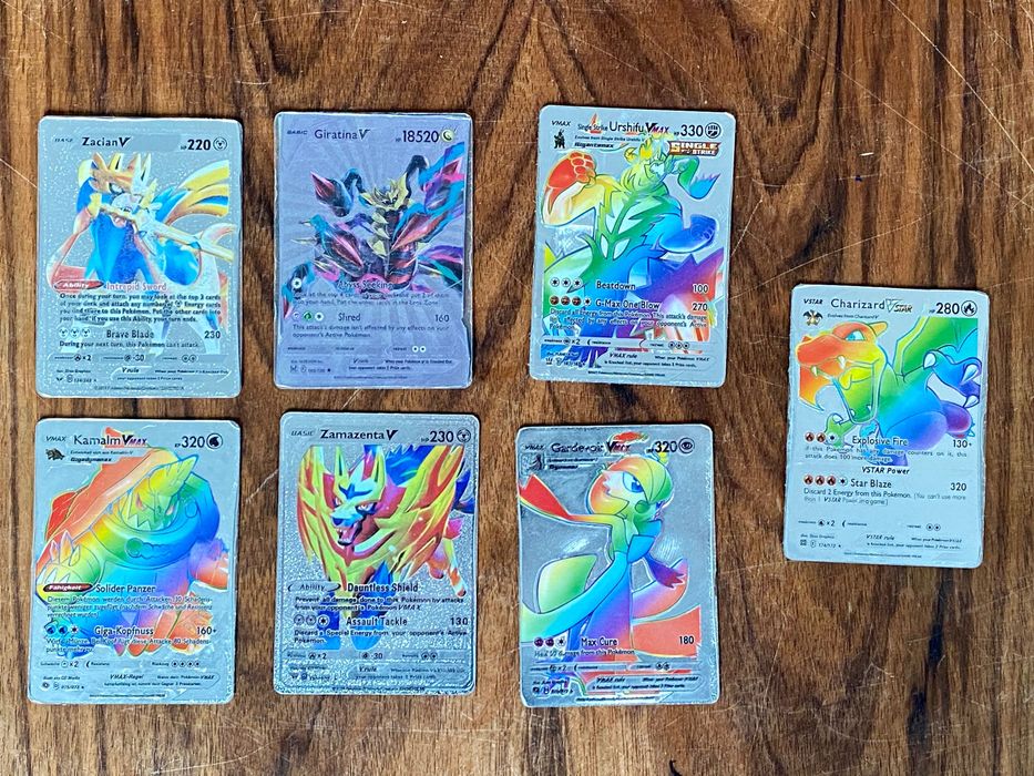 Karty Pokemon srebrne zestaw