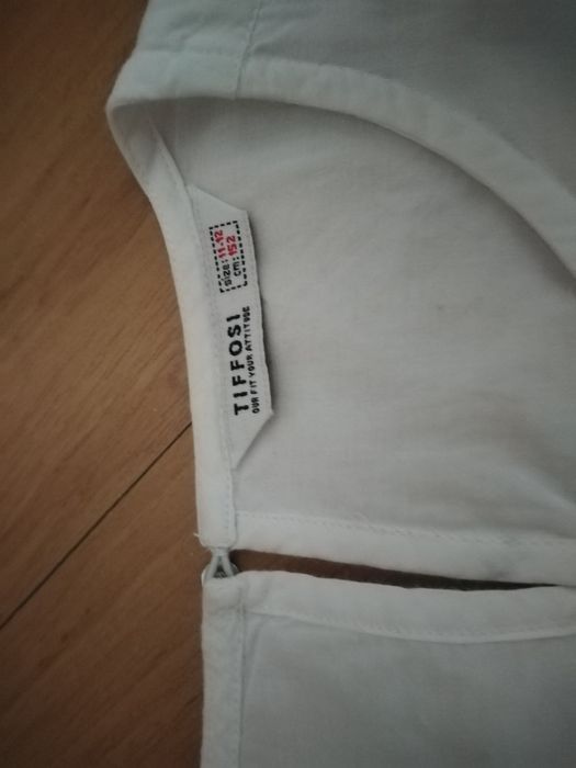 Blusa branca Tiffosi 11-12 anos
