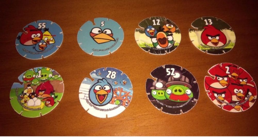 Lote 8 coleccionaveis Angry Birds