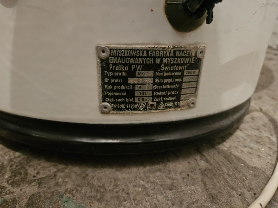 Pralka wirnikowa Światowid Prl