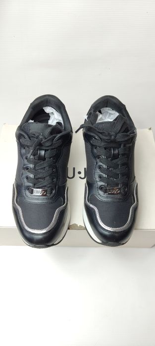 Buty sneakersy damskie czarne skóra Liu Jo rozmiar 36 wkładka 23,5 cm