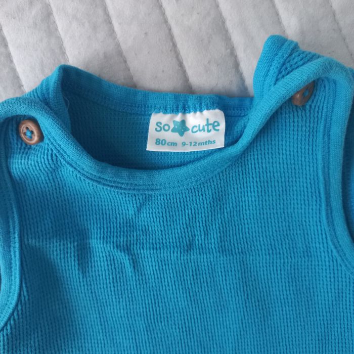 Niebieski rampers niemowlęcy rozm.80