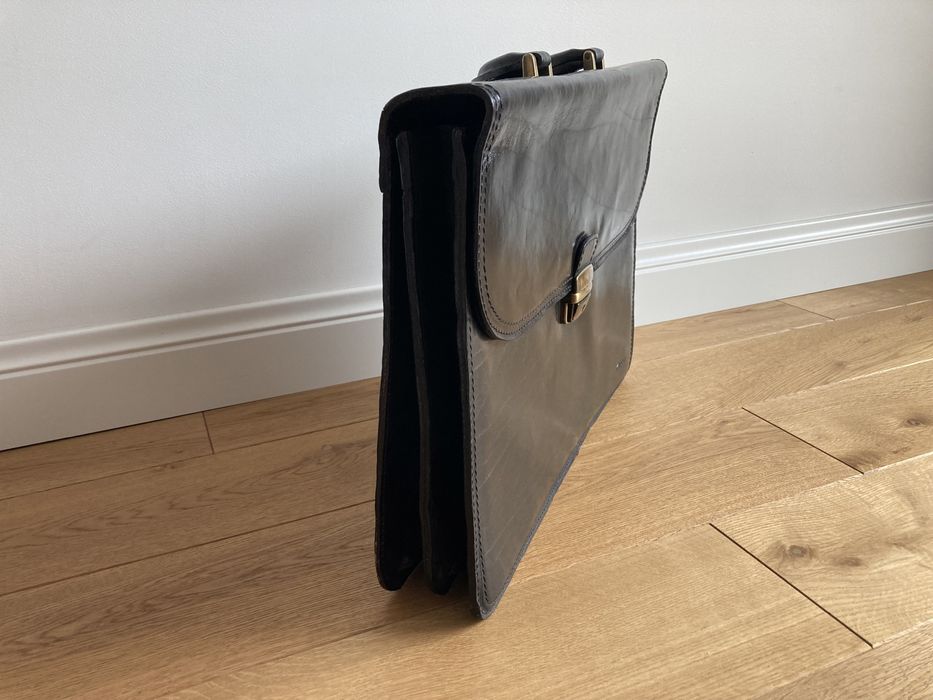 Teczka skórzana Globe czarna