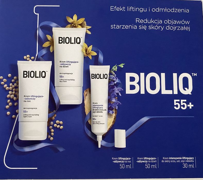 Bioliq zestaw trzech kosmetyków 55+