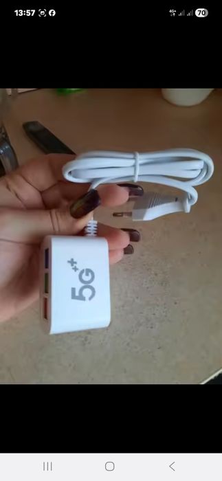 Швидка зарядка 20W / Быстрая зарядка Зарядна станція на 6 USB